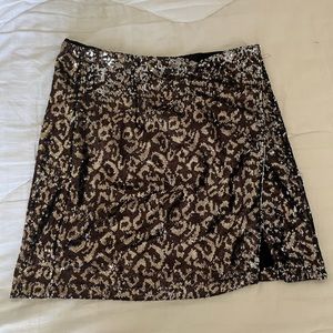Sequined Mini Skirt